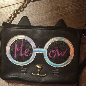 Luv Betsey by Betsey Johnson Black Cat Crossbody Bag